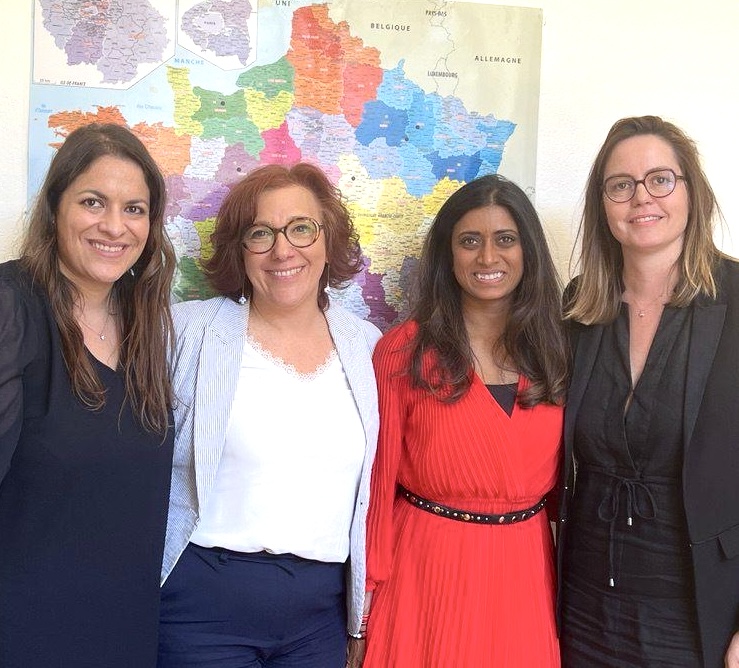 Photo avec Prisca Thevenot